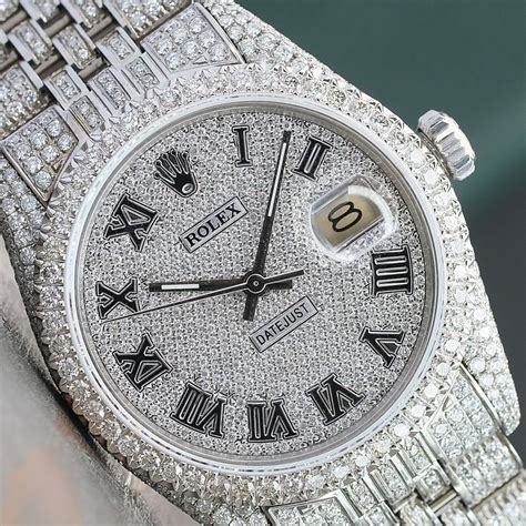 iced out rolex diamond|fully iced out Rolex watch.